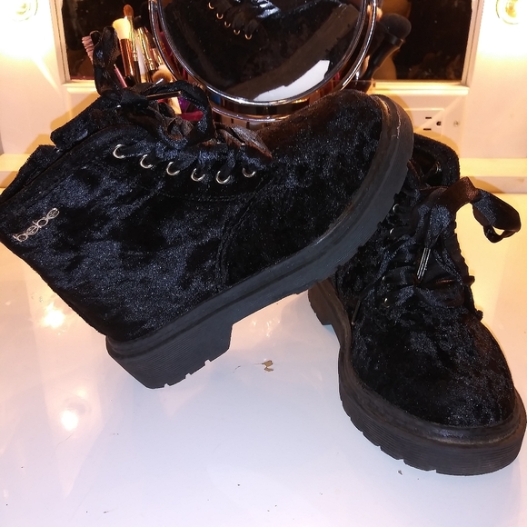 bebe combat boots